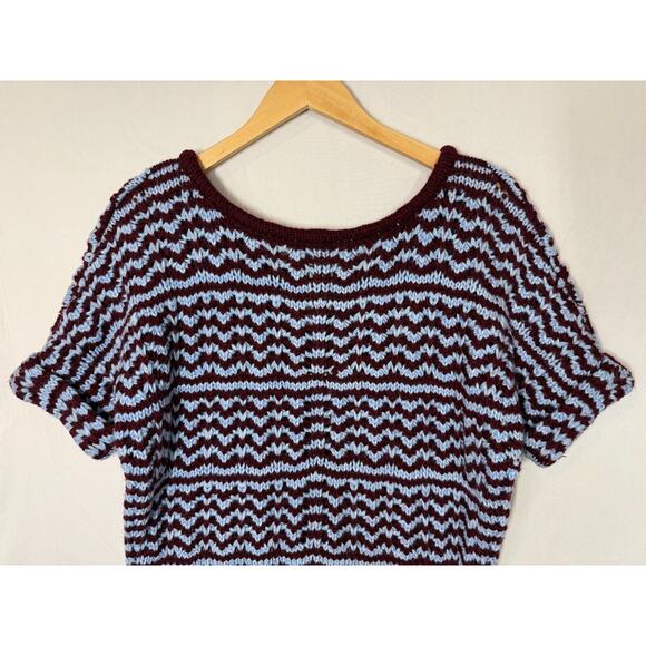 NEW American Eagle Chunky Knit Sweater Womens Size Small Oversized Short Sleeve - Picture 5 of 10